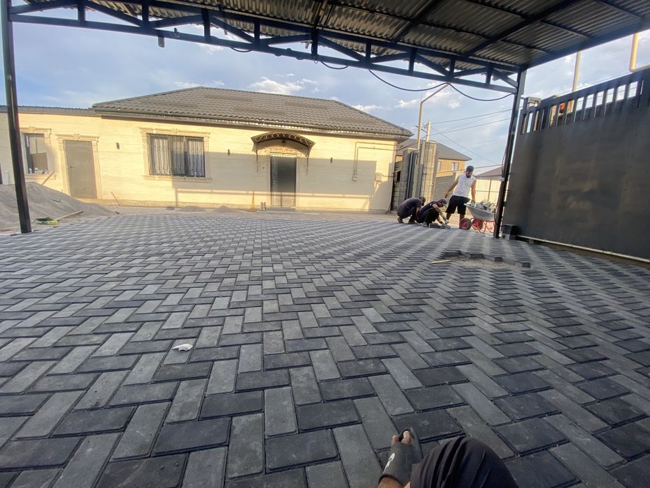 Укладка брусчатки