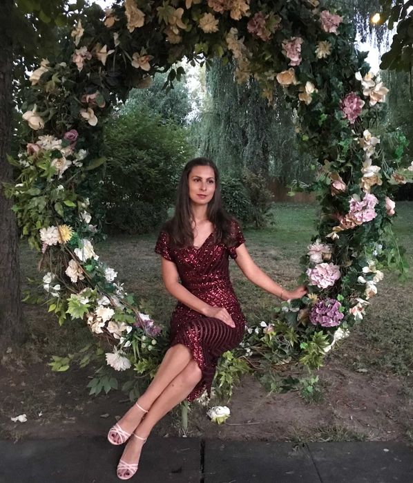 Rochie eleganta cu paiete