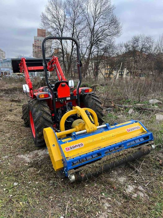 Разчистване на дворове, Мулчиране, Мини-Челен товарач