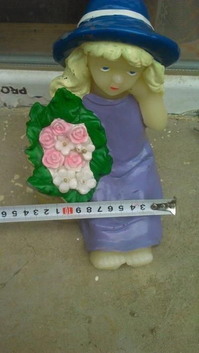 Светеща восъчна фигура дама цветя пано статуя кукла дете играчка кукла