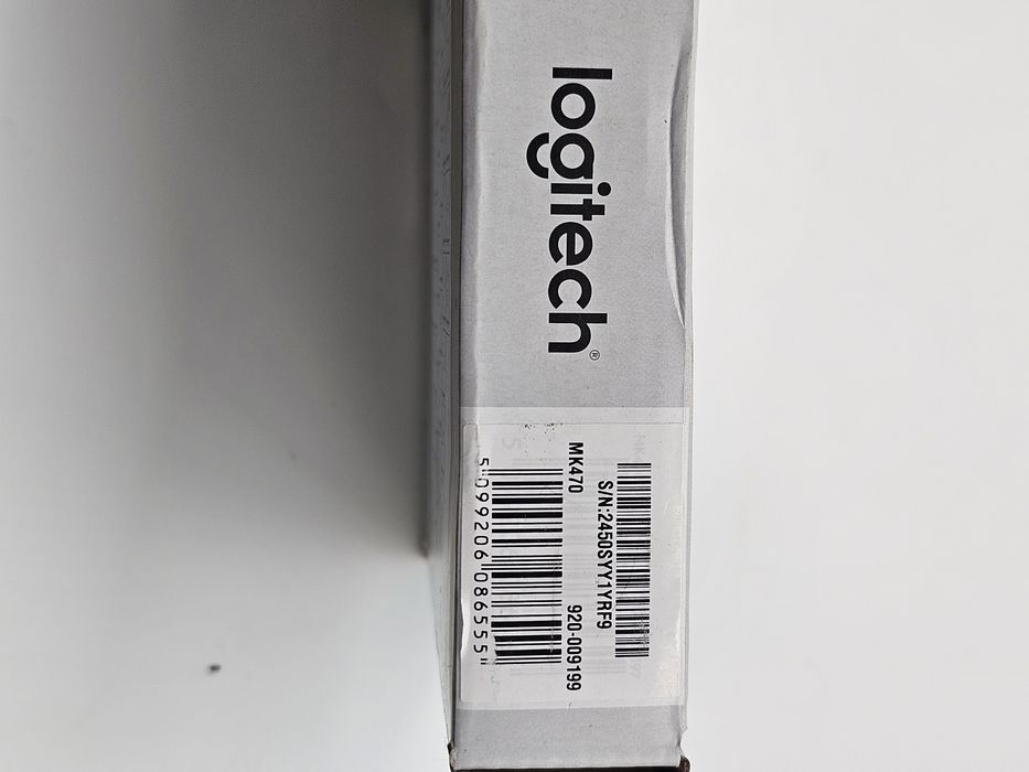 Kit tastatura + mouse wireless Logitech MK470, Slim, Alb