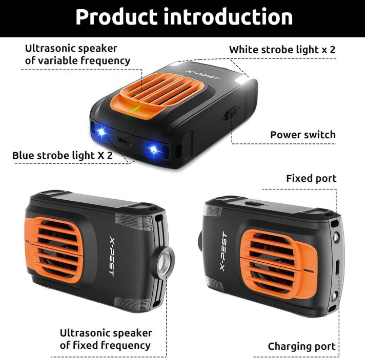Ултразвуков уред против гризачи за кола (Под капака) - 12V и USB
