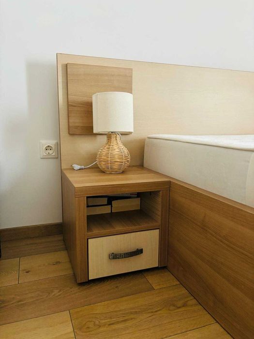 Set dormitor pat, 2 noptiere, comoda