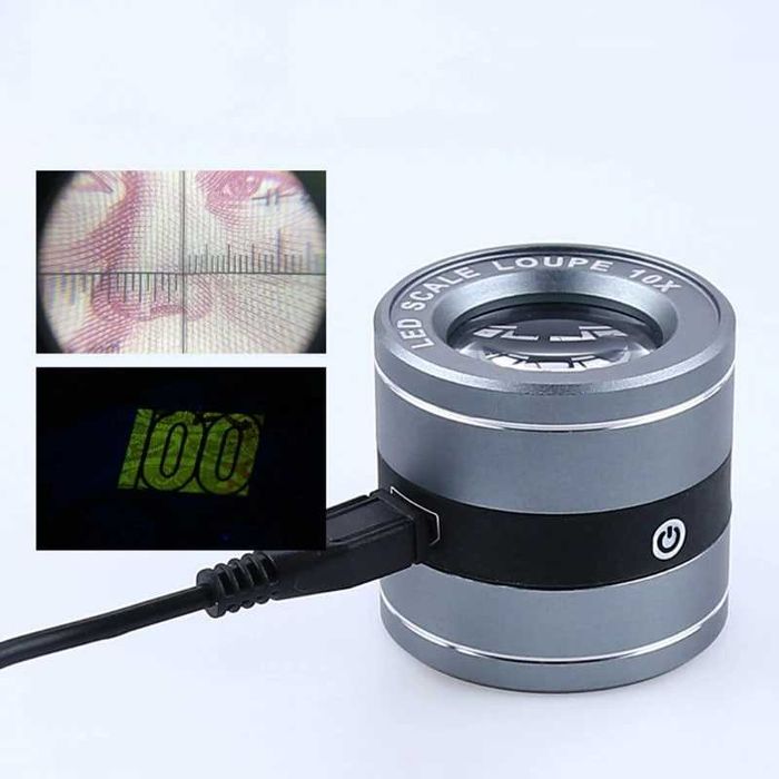 Лупа измерительная L-30 ЛИ-3-10Х с подсветкой