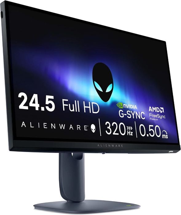 Геймърски монитор/Gaming Monitor Dell Alianware AW2525HM 25" 320Hz 1080p Nvidia G-Sync с гаранция до 10/10/2028г. Неразличим от нов