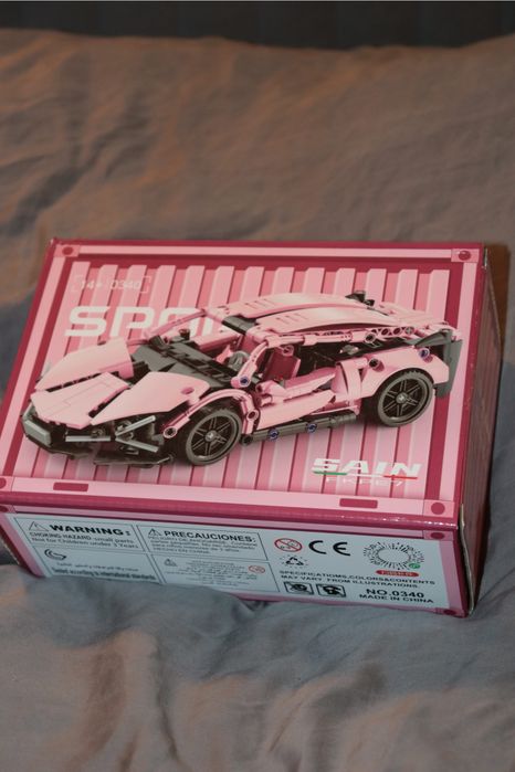 Конструктор Автомобиль розовый