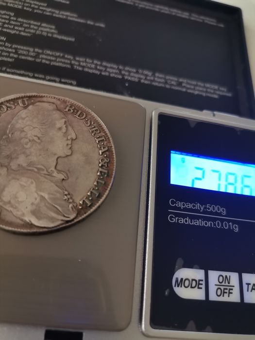 Сребърен талер 1773г.