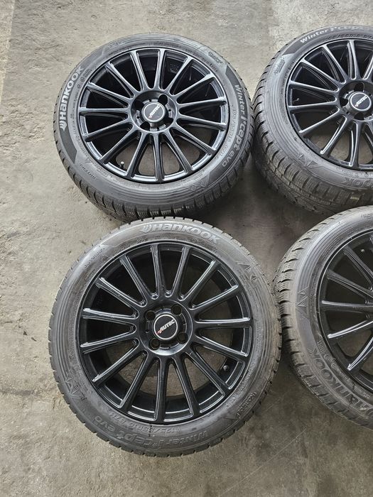 Jante 4x100 cu anvelope 195/55R16 M+S