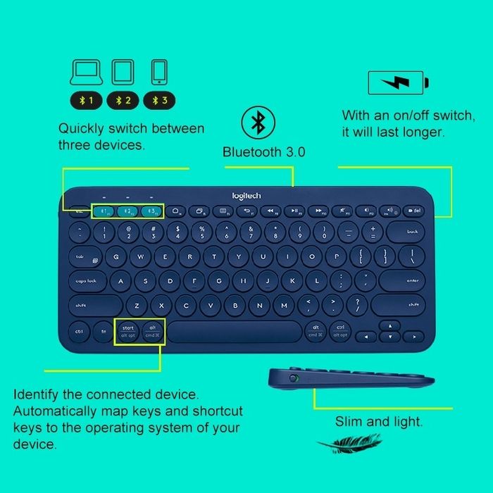 Клавиатура logitech K380 бордо