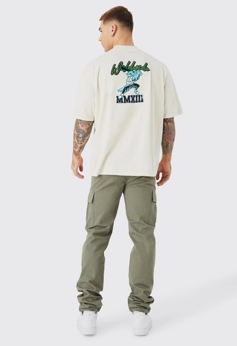 Мъжки карго панталони boohoooMAN - размери 30/S и 34/S-M