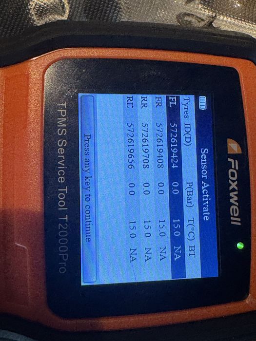 4 buc senzori presiune roți originali VW Audi Skoda Porsche 5Q0907275B