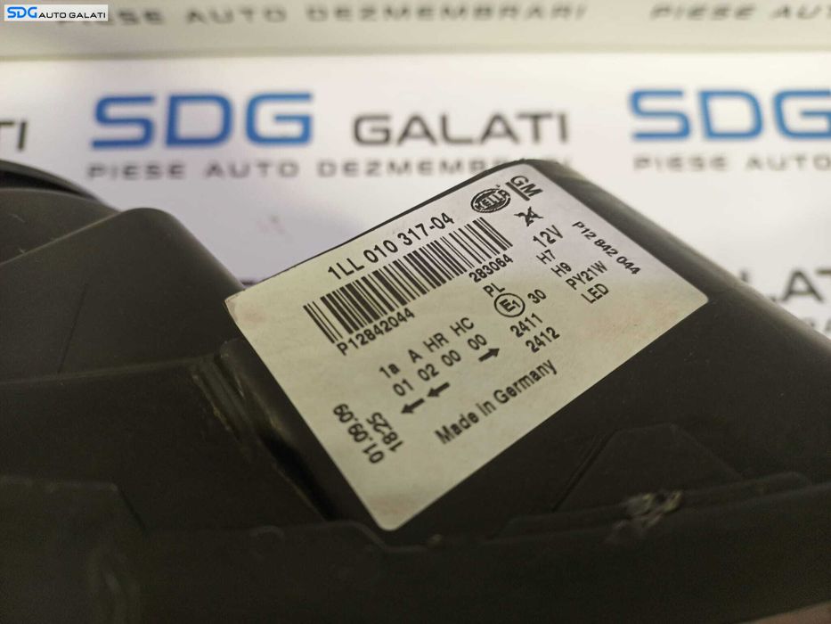 Far Dreapta cu Lupa FARA Xenon Saab 93 9-3 2008 - 2012 Cod P12842044 1LL010317-04 [L1732]