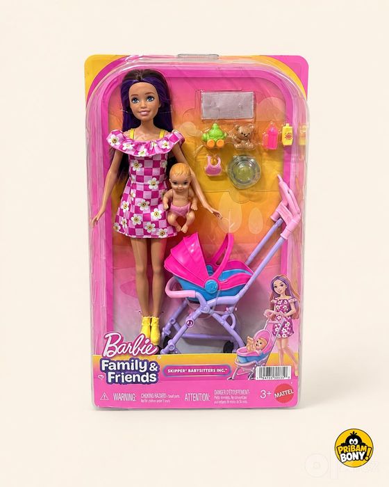 Barbie Skipper Babysitters кукла с коляской Mattel оригинал