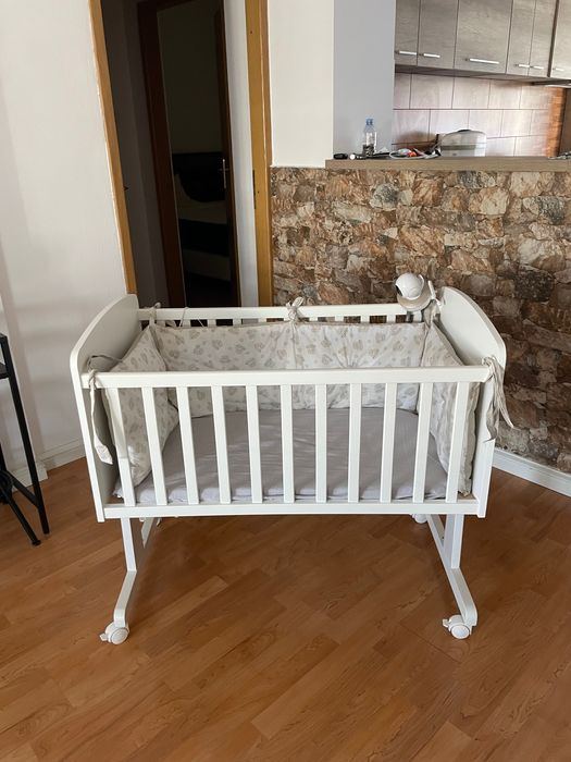 Pat bebe lemn nuc co sleeper Ninna - 1600lei in magazin