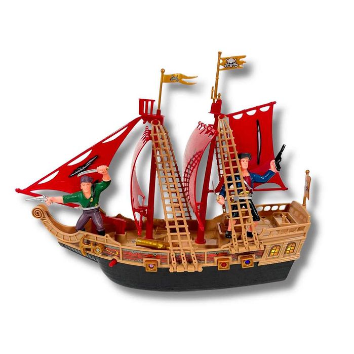 Детска играчка Пиратски кораб 30см, с ефекти