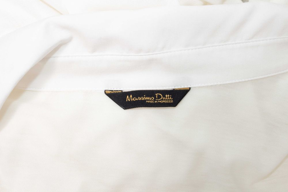 Massimo Dutti Дамска блуза тип риза с яка частично закопчаване L