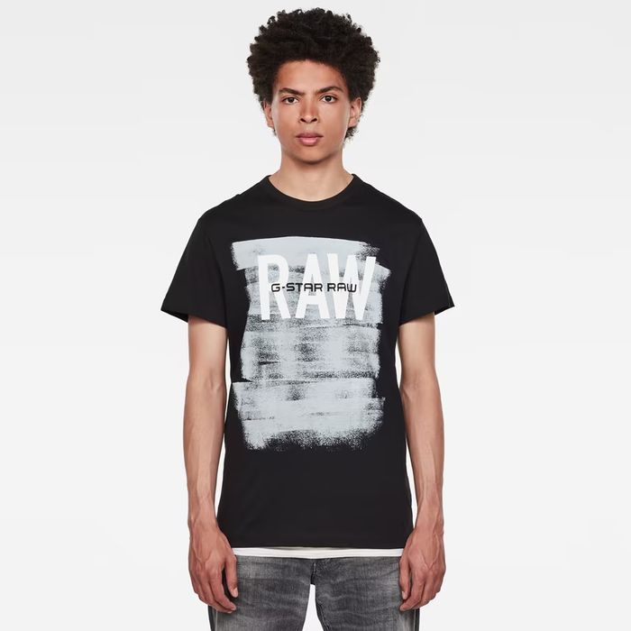 Оригинална тениска G-Star Raw Graphic 18 M , L нова мъжка черна