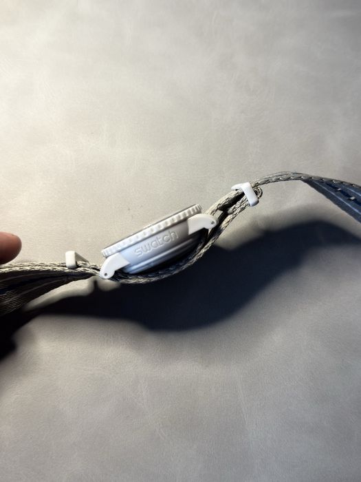 Blancpain × Swatch Bioceramic Scuba Fifty Fathoms – Alb/Gri, nou