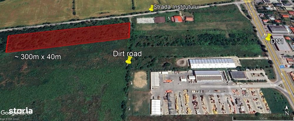 Teren intravilan | rezidential-industrial 12.280mp Balotesti – DN1 V