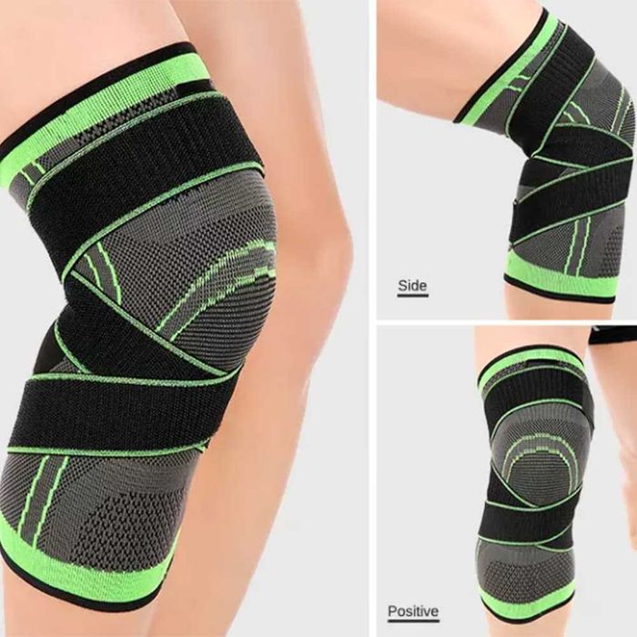 Set 2 X Genunchiera, Medicala, Elastica Ajustabila cu bretele elastice, bandaj pentru genunchi cu compresie