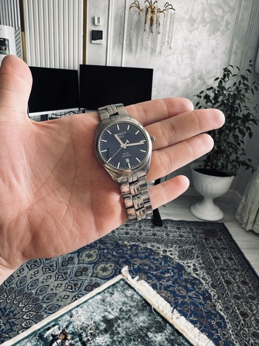 Tissot PR100 Titanium Blue Dial Quartz 38mm