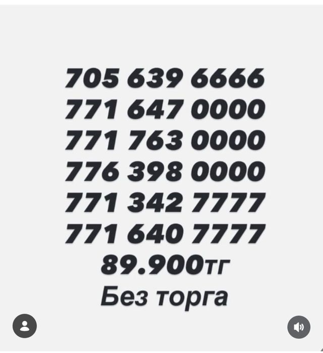 Красивые номера цены разные