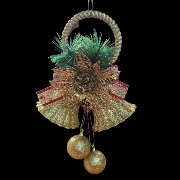 Ornament de Crăciun 3 clopotele 18x8x16 cm