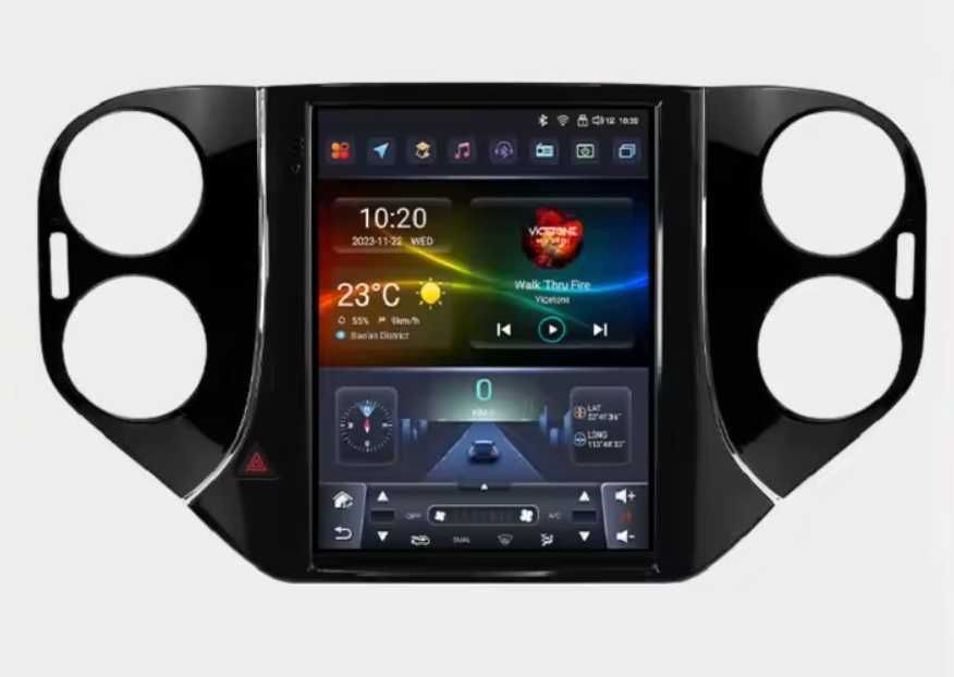 Мултимедия 9.7″ Android 14 VW TIGUAN I CARPLAY навигация DSP GPS RDS