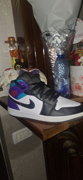 Jordan 1 Teal purple
