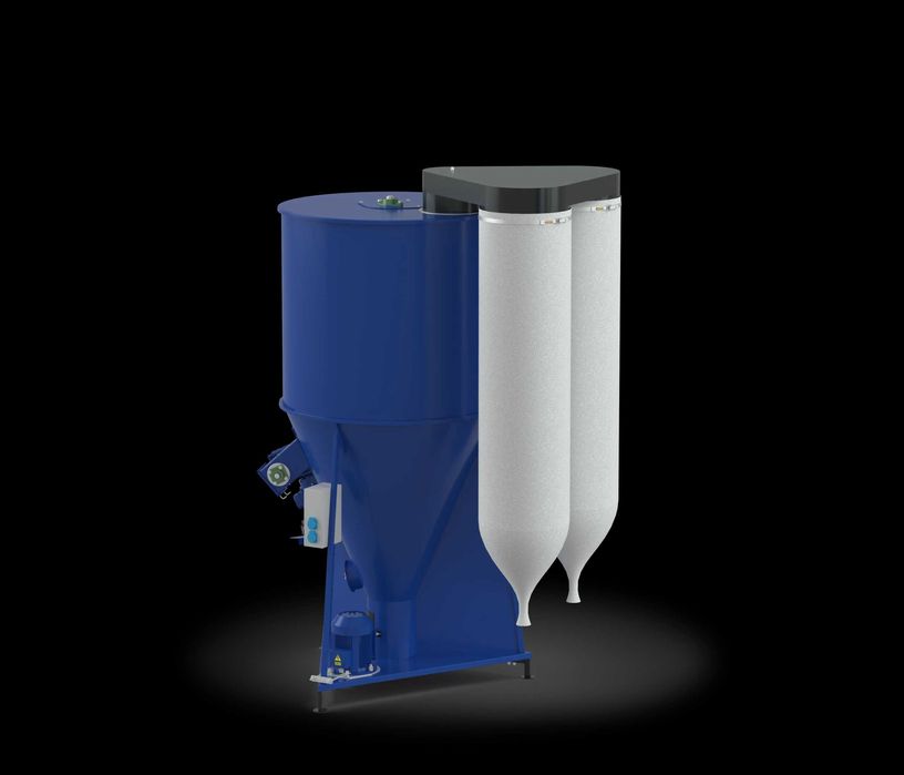 Amestecator furaje KS-600 cu descarcare automata, 600 kg, volum 1220 L