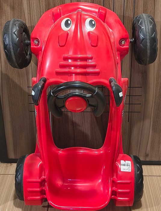 Masinuta copii mici NOUA rosie cu pedale si volan claxon masina baieti