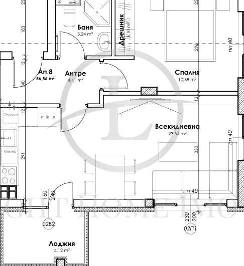 Продава се Двустаен апартамент в Пловдив, Прослав - 64 кв.м за 1052 €/кв.м - Снимка #3