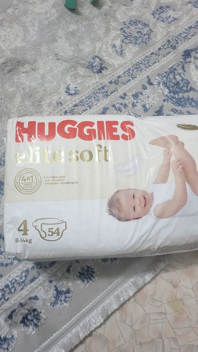 Подгузники huggies elite soft 4