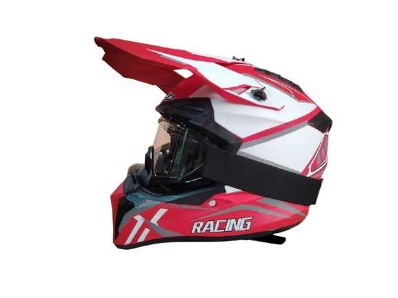 Каска Крос/Атв/Мотор с Очила  4-ри цвята