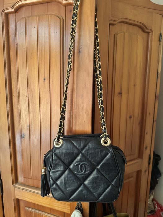 Vintage chanel din piele naturala