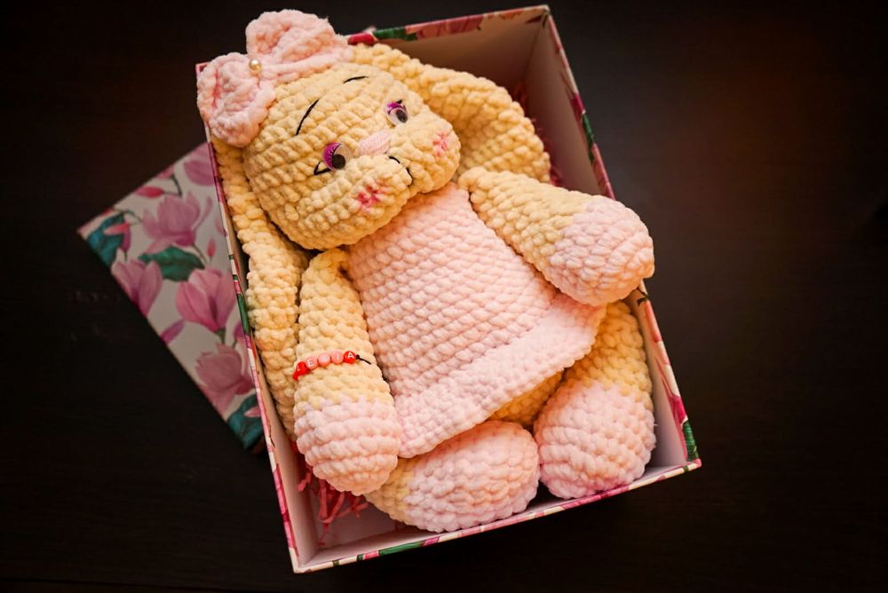 Iepuraș croșetat  handmade-cadou copii