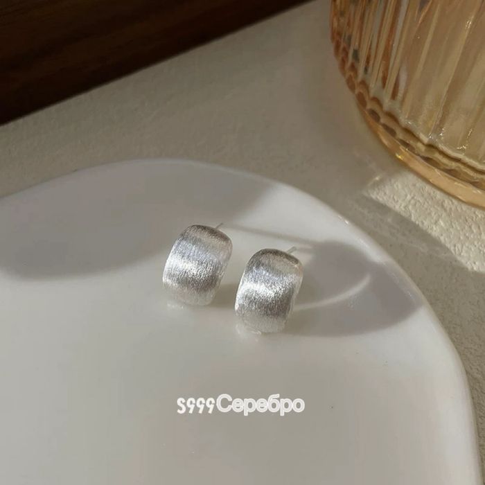 Серьги серебро S999 пробы