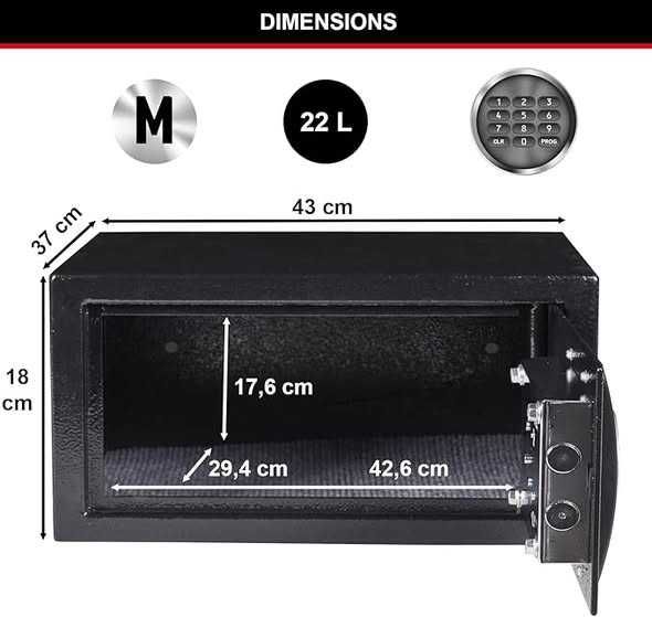 Seif de securitate MASTER LOCK [L - 22 litri]