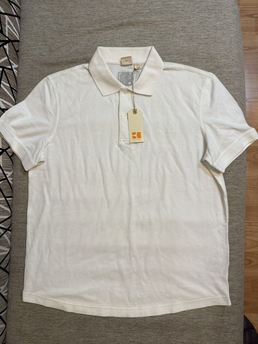 Tricou polo Hugo Boss Orange, alb, mărimea XL