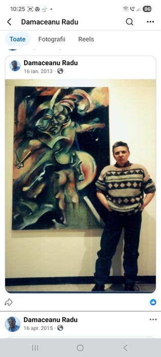 Desene, autoportret și 4 personaje", Radu Dămăceanu (n.1953-d.2017)