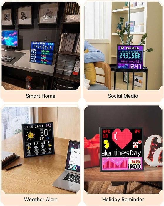 Дигитална LED рамка Divoom Pixoo-64 WiFi 64x64