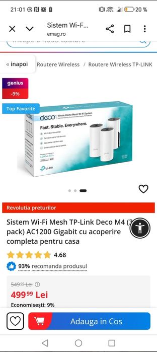 Sistem Wi-Fi, nou fără cutie, cu încărcătoare pentru fiecare