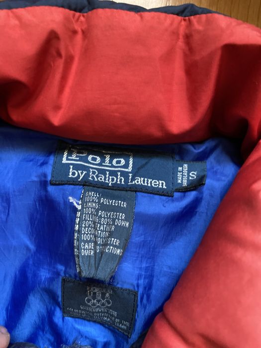 Polo ralph lauren vintage rare big piny puffer vest