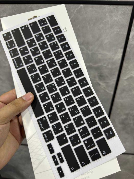 Чехол накладка клавиатуры для всех MacBook с Русскими буквами