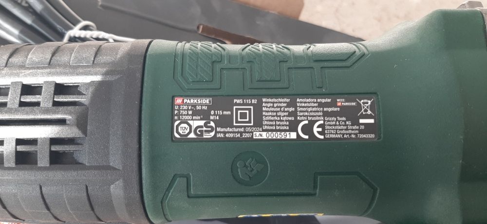 Ъглошлайф parkside