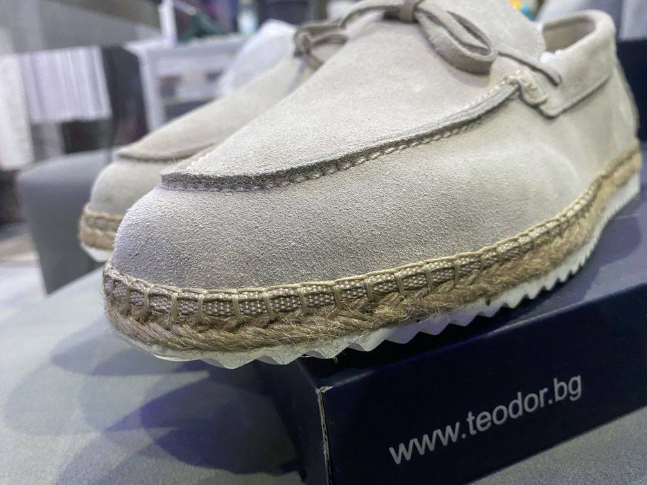 Оригинални еспадрили Teodor от 100%естествена кожа