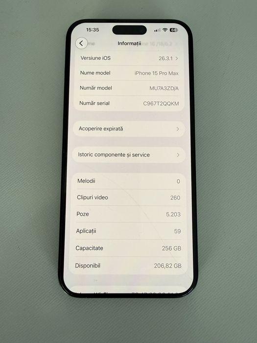 Iphone 15 pro max /schimb