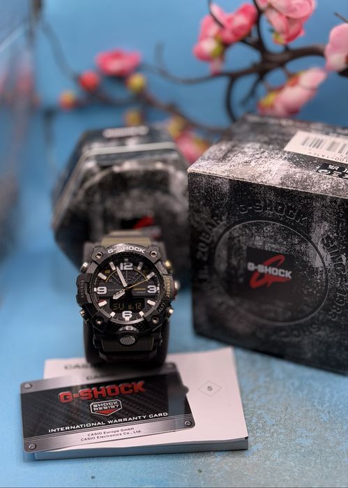 ГАРАНЦИОНЕН!!! Мъжки часовник CASIO G-SHOCK MUDMASTER GG-B100-1A3, Carbon Core Guard, Bluetooth