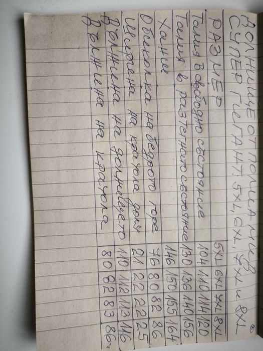 Долнище СУПЕР ГИГАНТ от полиамид 5XL, 6XL, 7XL, 8XL