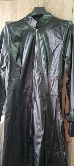 Rochie sarafan piele ecologica